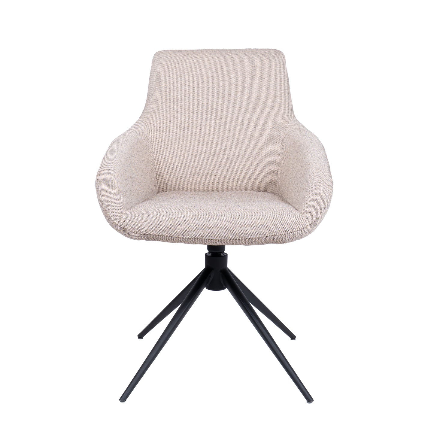 HelloChair HC23 Noam eetkamerstoel Mossa Oats spinpoot zwart