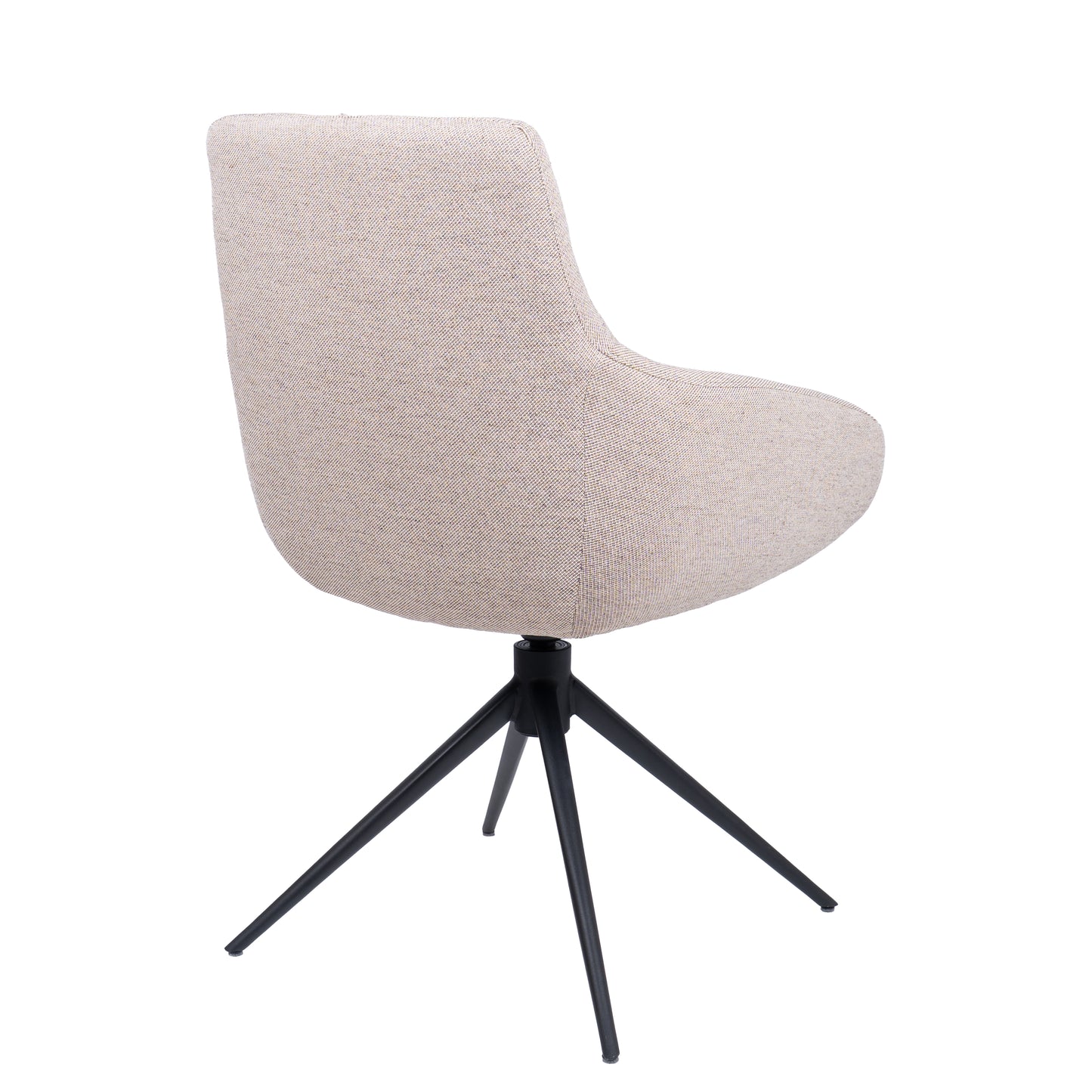HelloChair HC23 Noam eetkamerstoel Mossa Oats spinpoot zwart