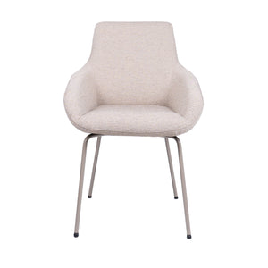 HelloChair HC23 Noam eetkamerstoel Mossa Oats vierpoot beige