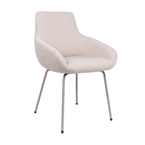 HelloChair HC23 Noam eetkamerstoel Mossa Oats vierpoot beige