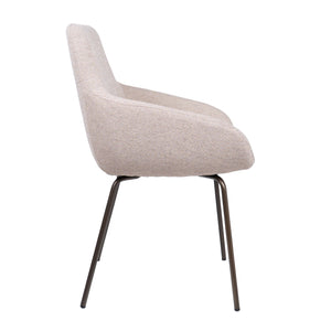 HelloChair HC23 Noam eetkamerstoel Mossa Oats vierpoot bruin