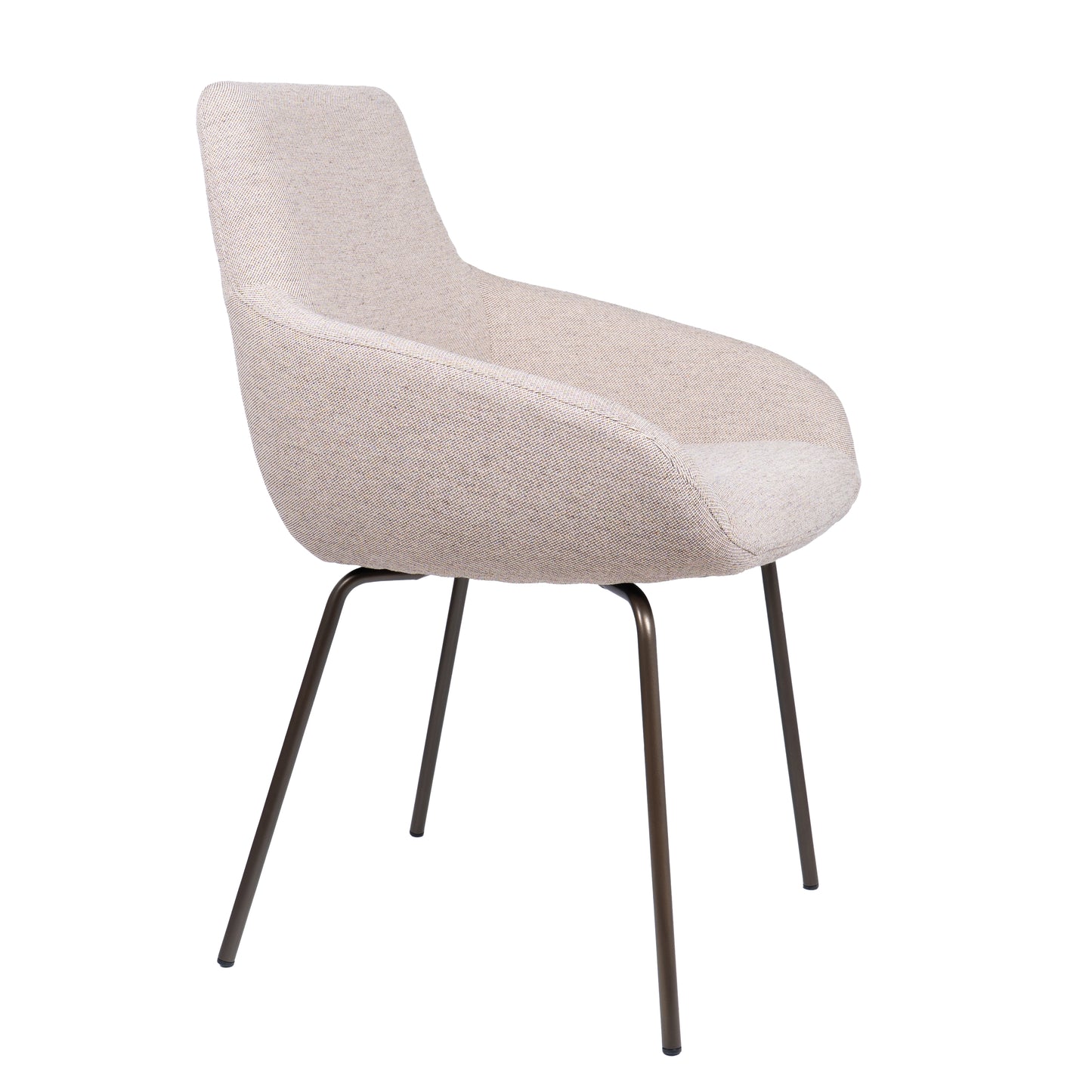 HelloChair HC23 Noam eetkamerstoel Mossa Oats vierpoot bruin