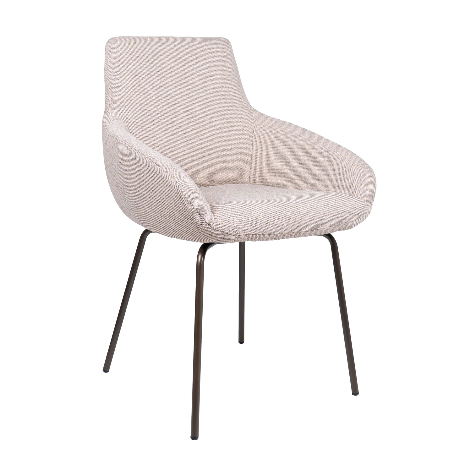 HelloChair HC23 Noam eetkamerstoel Mossa Oats vierpoot bruin