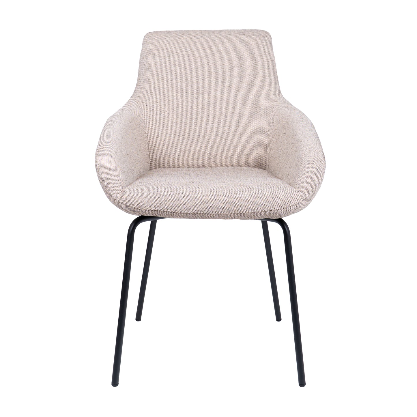 HelloChair HC23 Noam eetkamerstoel Mossa Oats vierpoot zwart