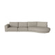 Bolia Noora 4-zits bank 400 cm open eind rond rechts Monza sand