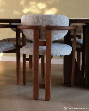 HelloChair HC107 Ingje eetkamerstoel Coffee Ash Coco Shell