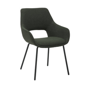 HelloChair HC02 Nowi eetkamerstoel vierpoot zwart Monza Groen
