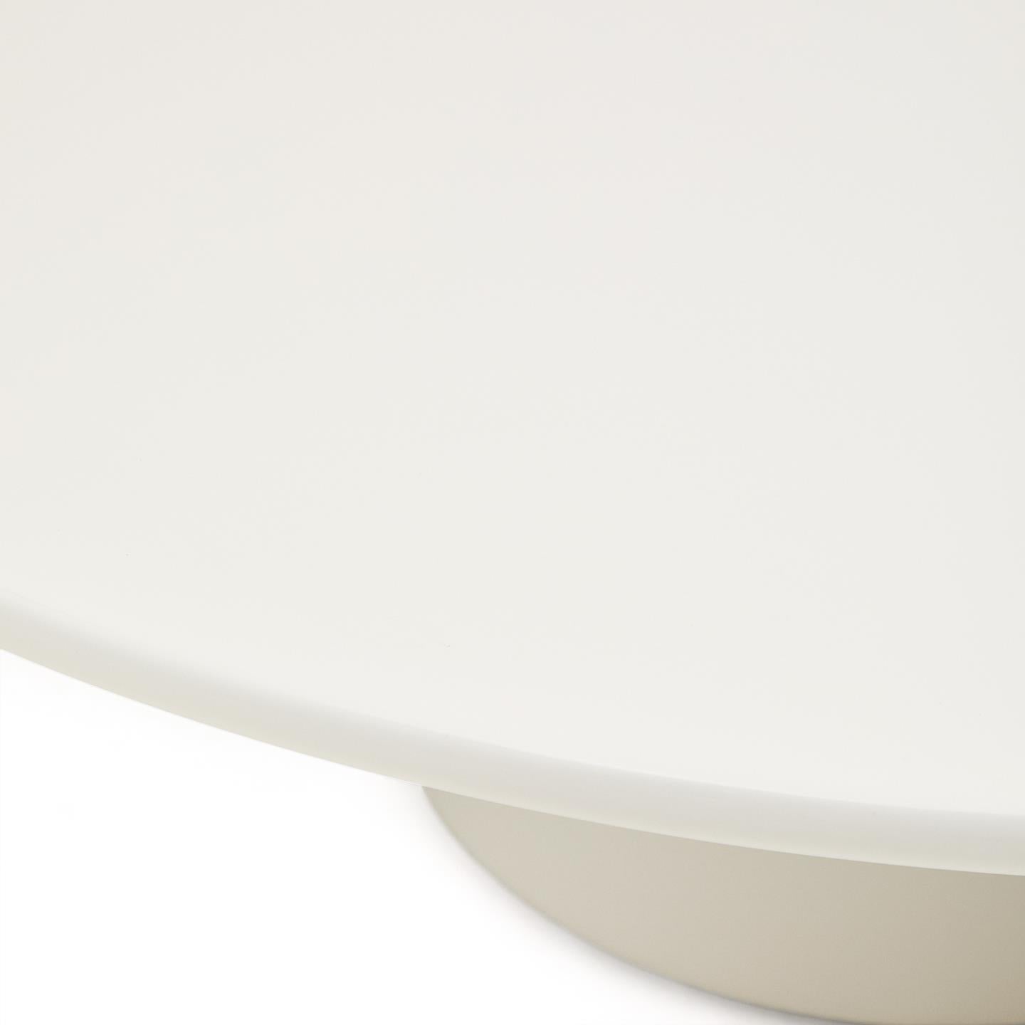 Kave Home Albanella salontafel Ø110 cm Wit