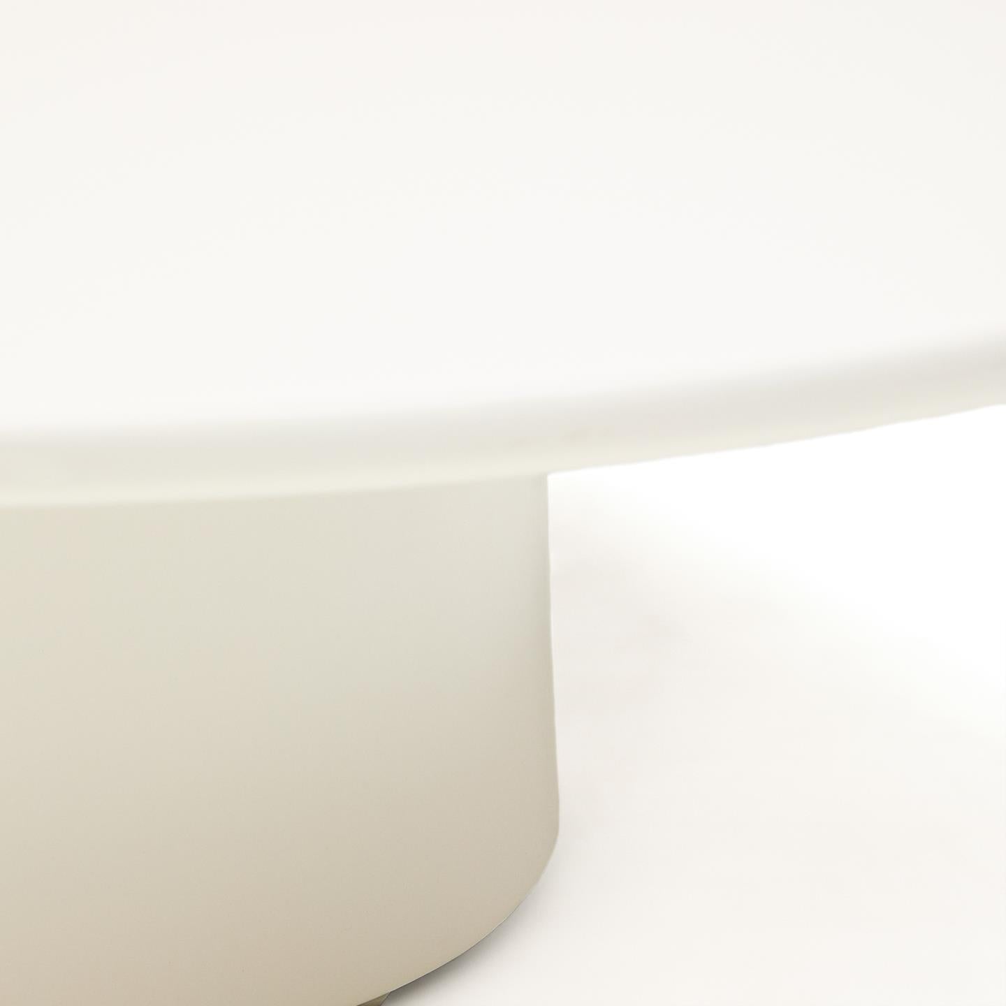 Kave Home Albanella salontafel Ø110 cm Wit