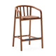 Kave Home Turqueta barkruk H65 teakhout