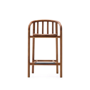 Kave Home Turqueta barkruk H65 teakhout