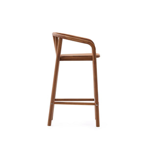 Kave Home Turqueta barkruk H65 teakhout