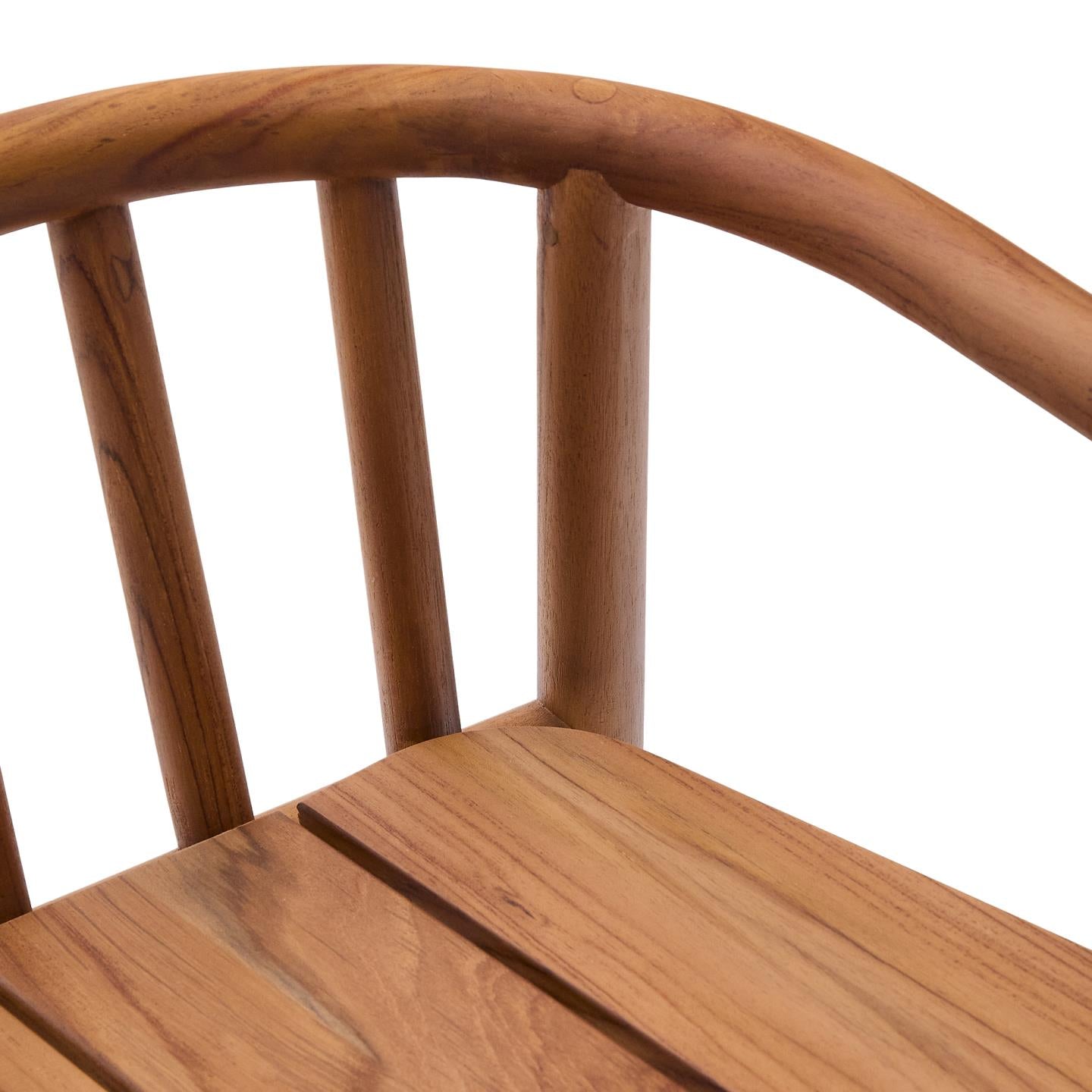 Kave Home Turqueta barkruk H65 teakhout
