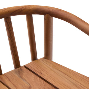 Kave Home Turqueta barkruk H65 teakhout
