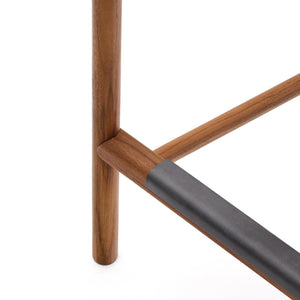 Kave Home Turqueta barkruk H65 teakhout