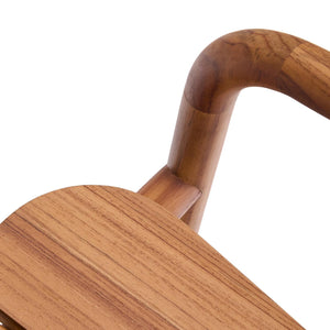Kave Home Turqueta barkruk H65 teakhout