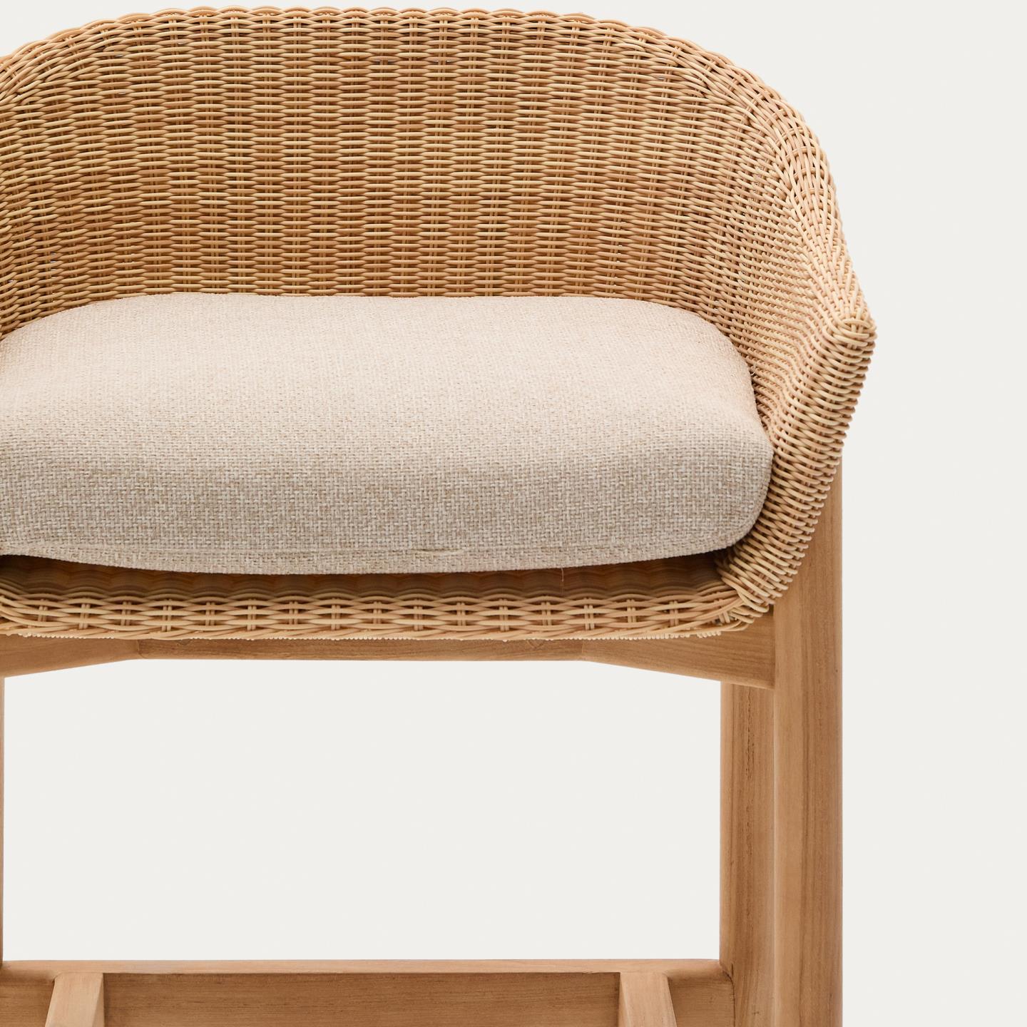 Kave Home Galea barkruk H75 Rotan