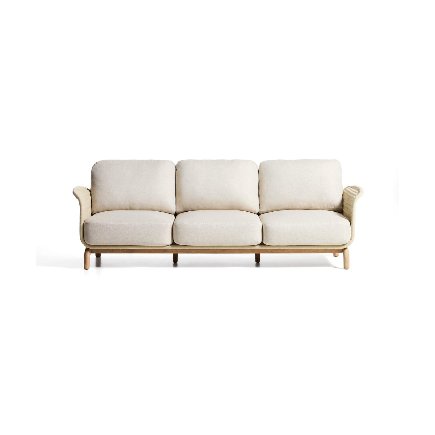 Kave Home Alipa tuinbank 3-zits Ecru