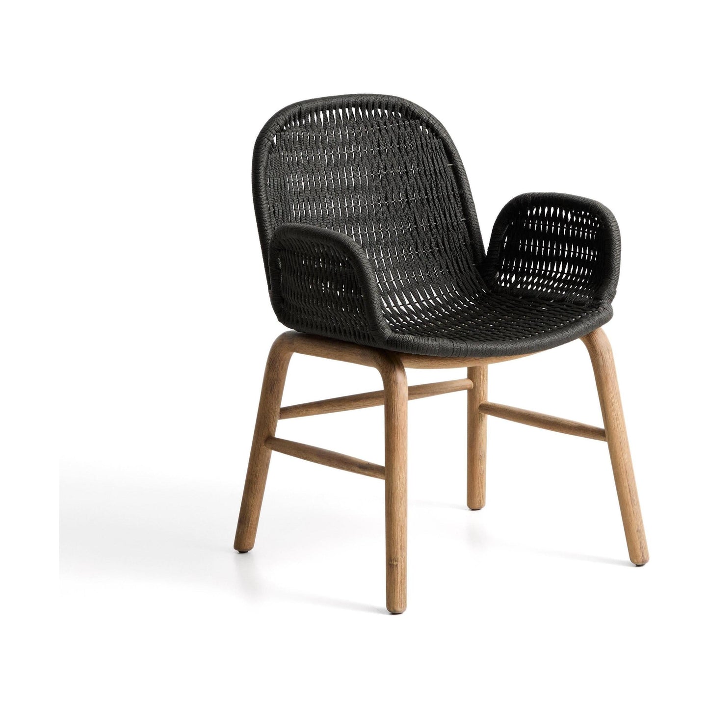 Kave Home Alipa tuinstoel met arm Donkergrijs