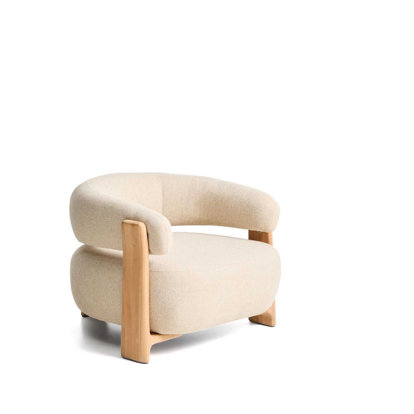 Kave Home Granite loungestoel voor buiten chenille Beige/naturel