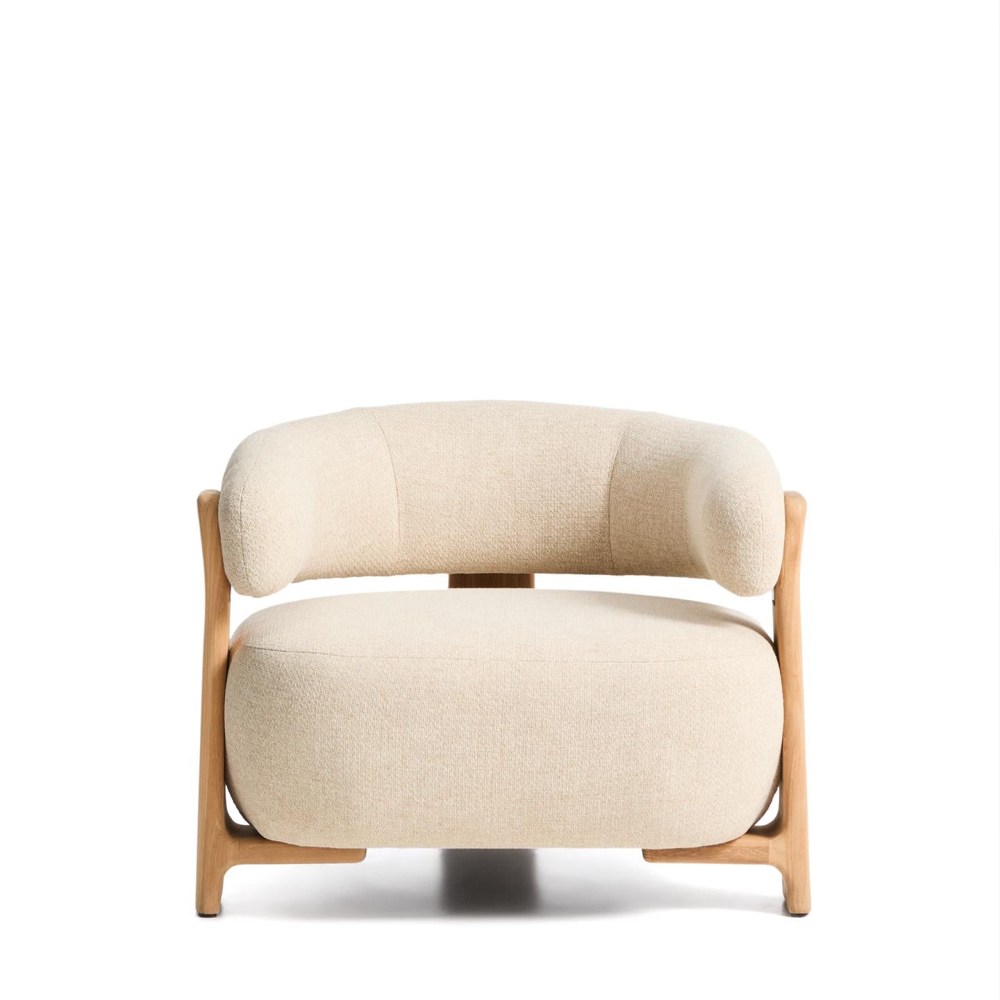 Kave Home Granite loungestoel voor buiten chenille Beige/naturel