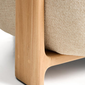 Kave Home Granite loungestoel voor buiten chenille Beige/naturel