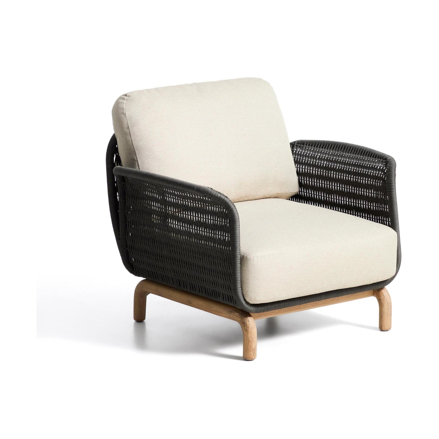Kave Home Alipa loungestoel Donkergrijs