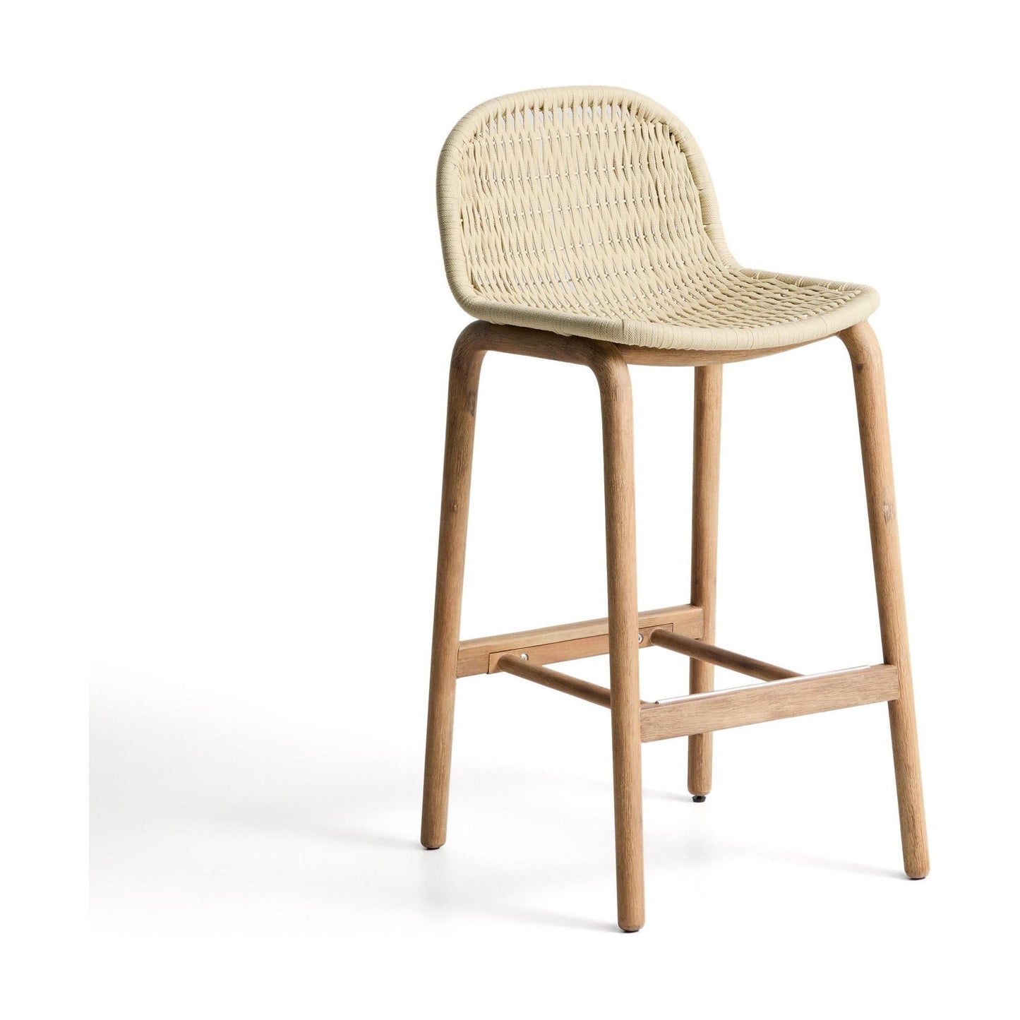 Kave Home Alipa barkruk H75 cm Ecru