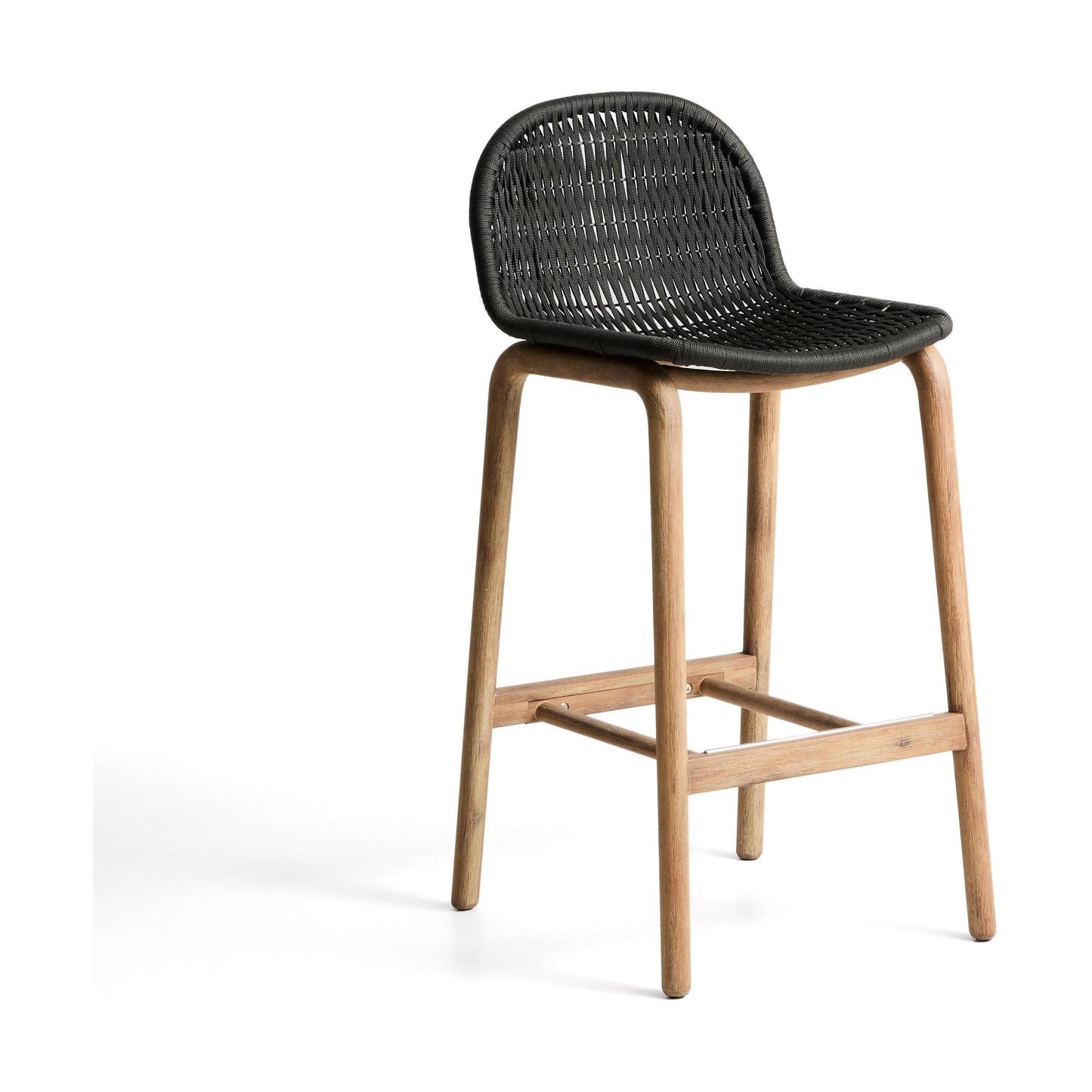 Kave Home Alipa barkruk H75 cm Donkergrijs