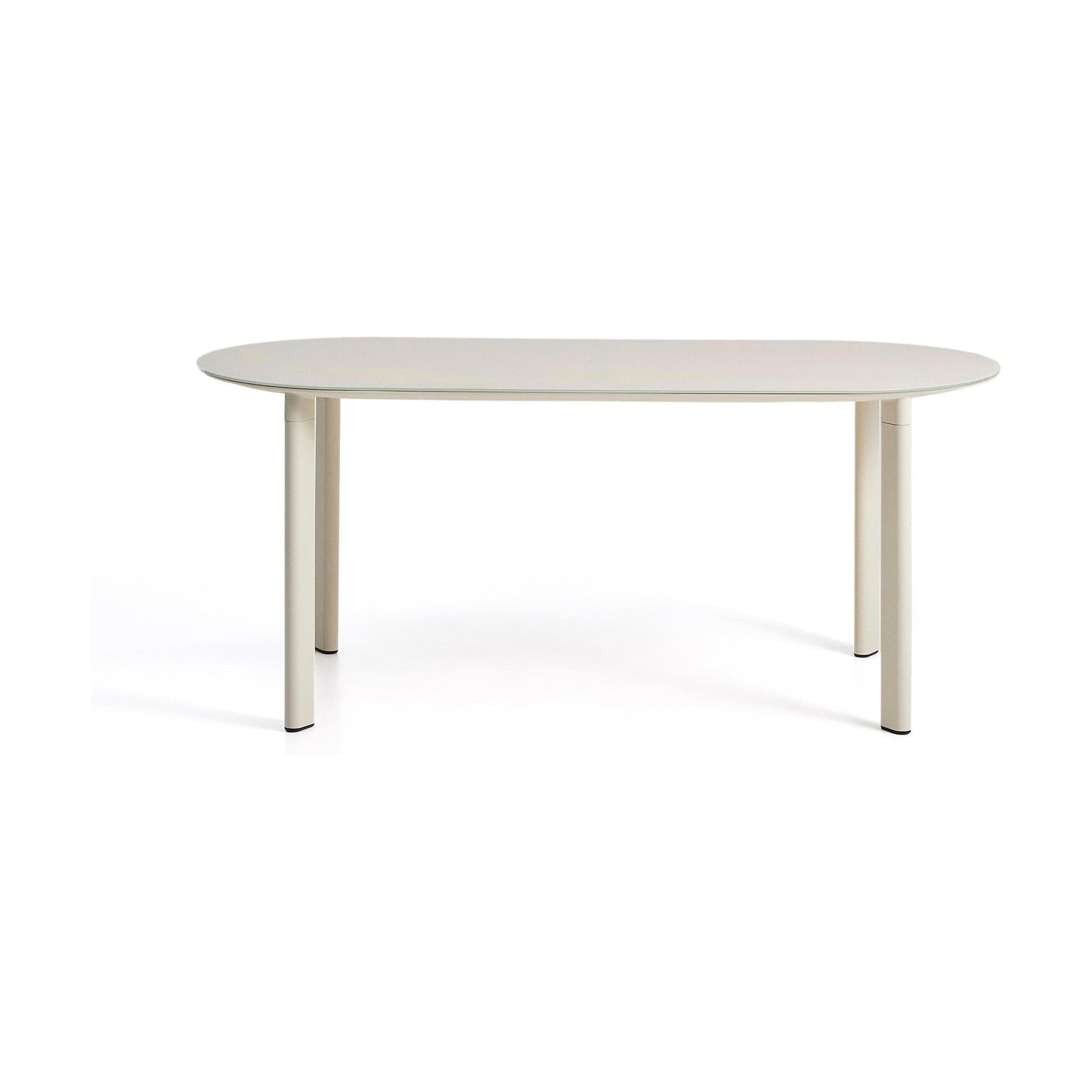 Kave Home Erice tuintafel 180x90 cm Ecru
