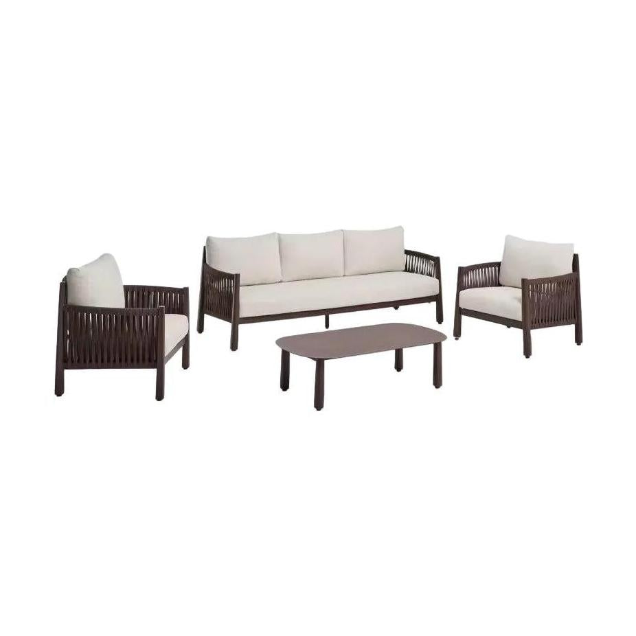 Kave Home Aleria loungeset Bruin