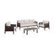 Kave Home Aleria loungeset Bruin