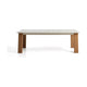 Kave Home Livorno tuintafel uitschuibaar 233/350x100 cm Ecru