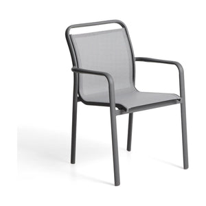 Kave Home Luri tuinstoel Grafiet/Grijs