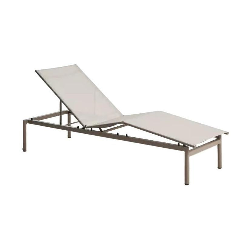 Kave Home Lesina ligbed Taupe/Ecru