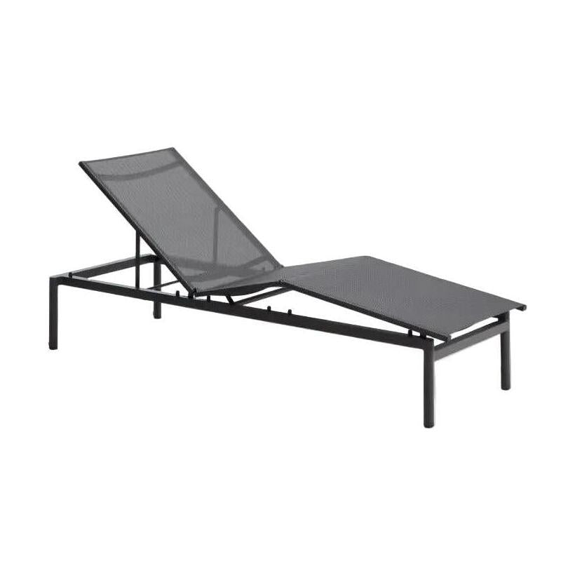 Kave Home Lesina ligbed Grafiet/Grijs