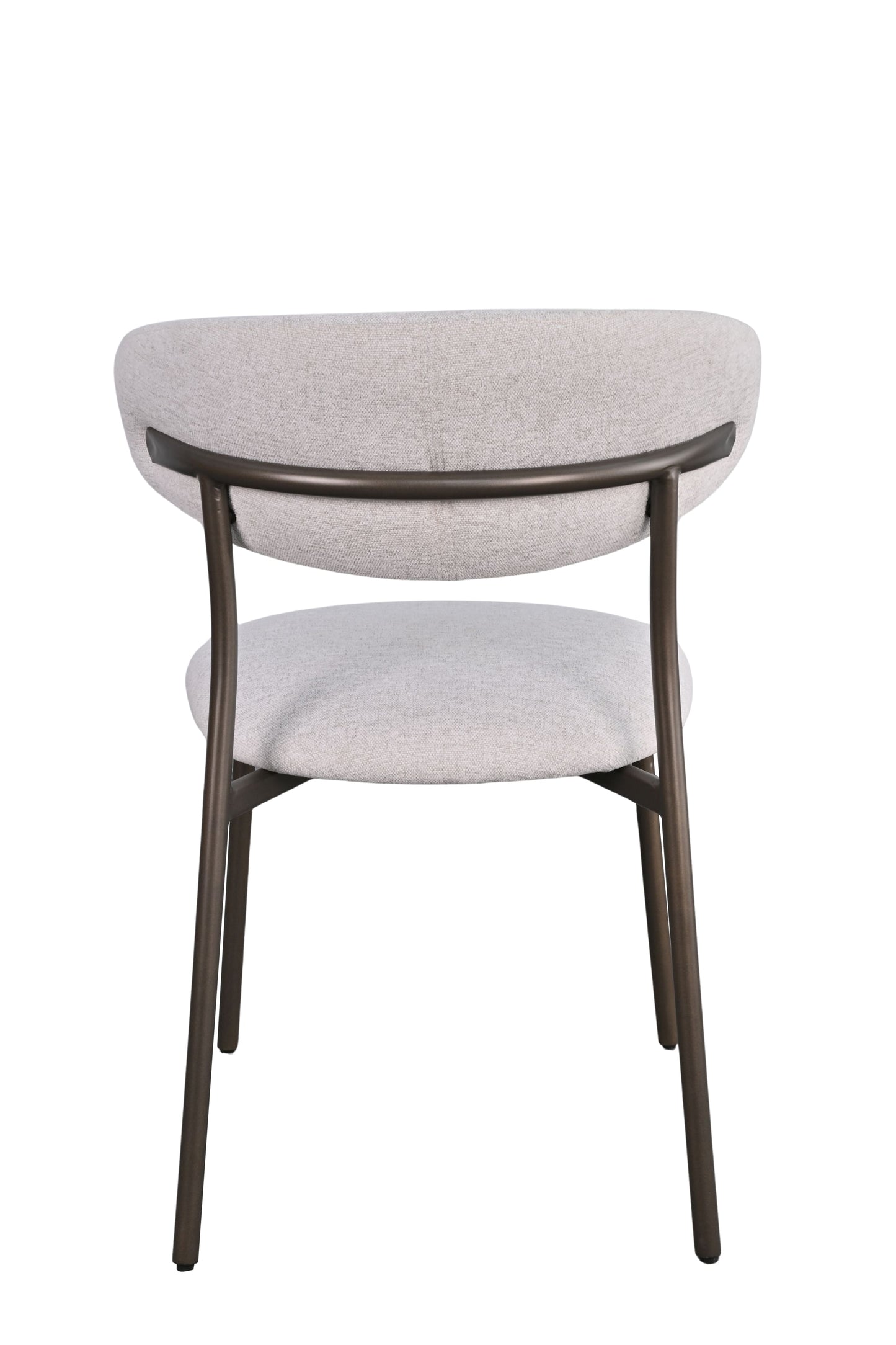 HelloChair Miyu eetkamerstoel Beach Beige poot dark brown