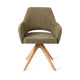Jesper Home x HelloChair Yanai eetkamerstoel Olive Oasis revolve oak natural