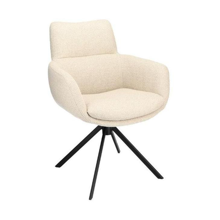HelloChair HC34 Comfo eetkamerstoel Rhythm Natural spinpoot zwart