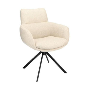 HelloChair HC34 Comfo eetkamerstoel Rhythm Natural spinpoot zwart