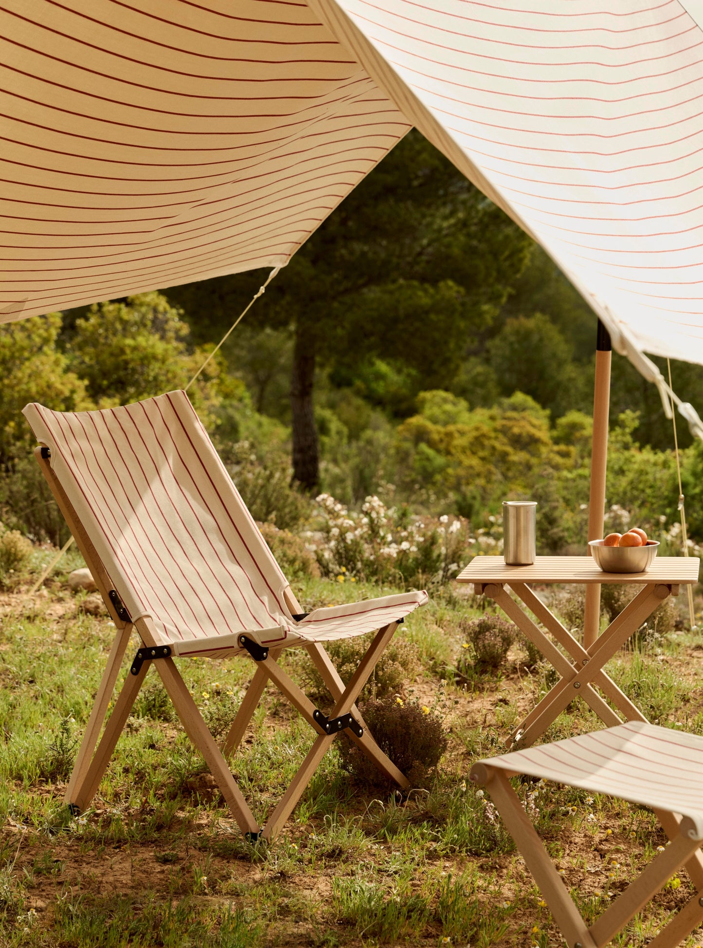 HAY Outdoor Market tuinstoel Beige/Red
