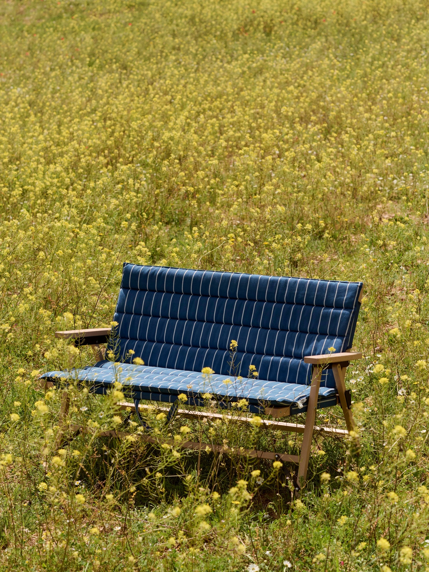 HAY Outdoor Market tuinbank zitkussen Blue/Beige