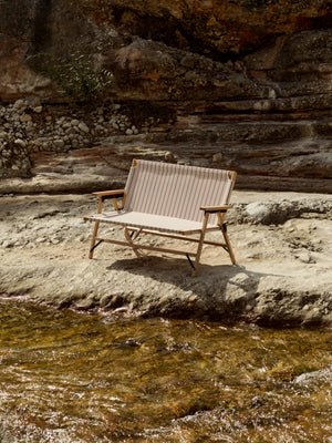 HAY Outdoor Market tuinbank Beige/Red