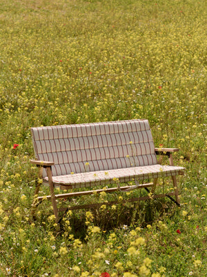 HAY Outdoor Market tuinbank zitkussen Beige/Red