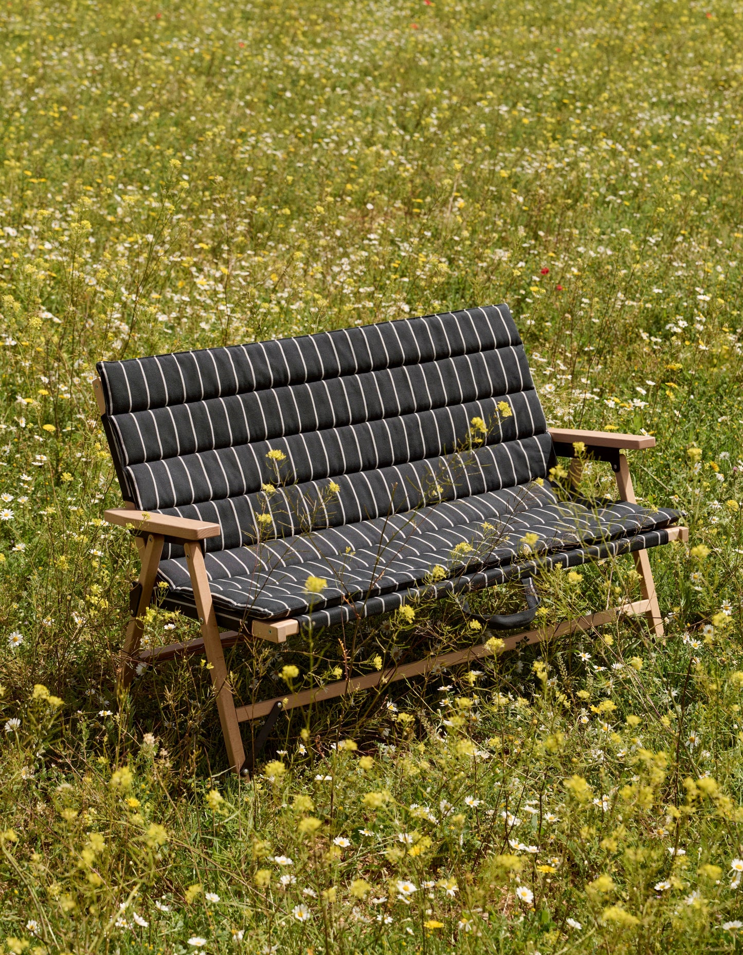 HAY Outdoor Market tuinbank zitkussen Black/Beige