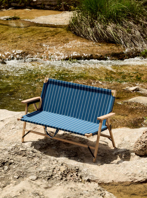 HAY Outdoor Market tuinbank Blue/Beige