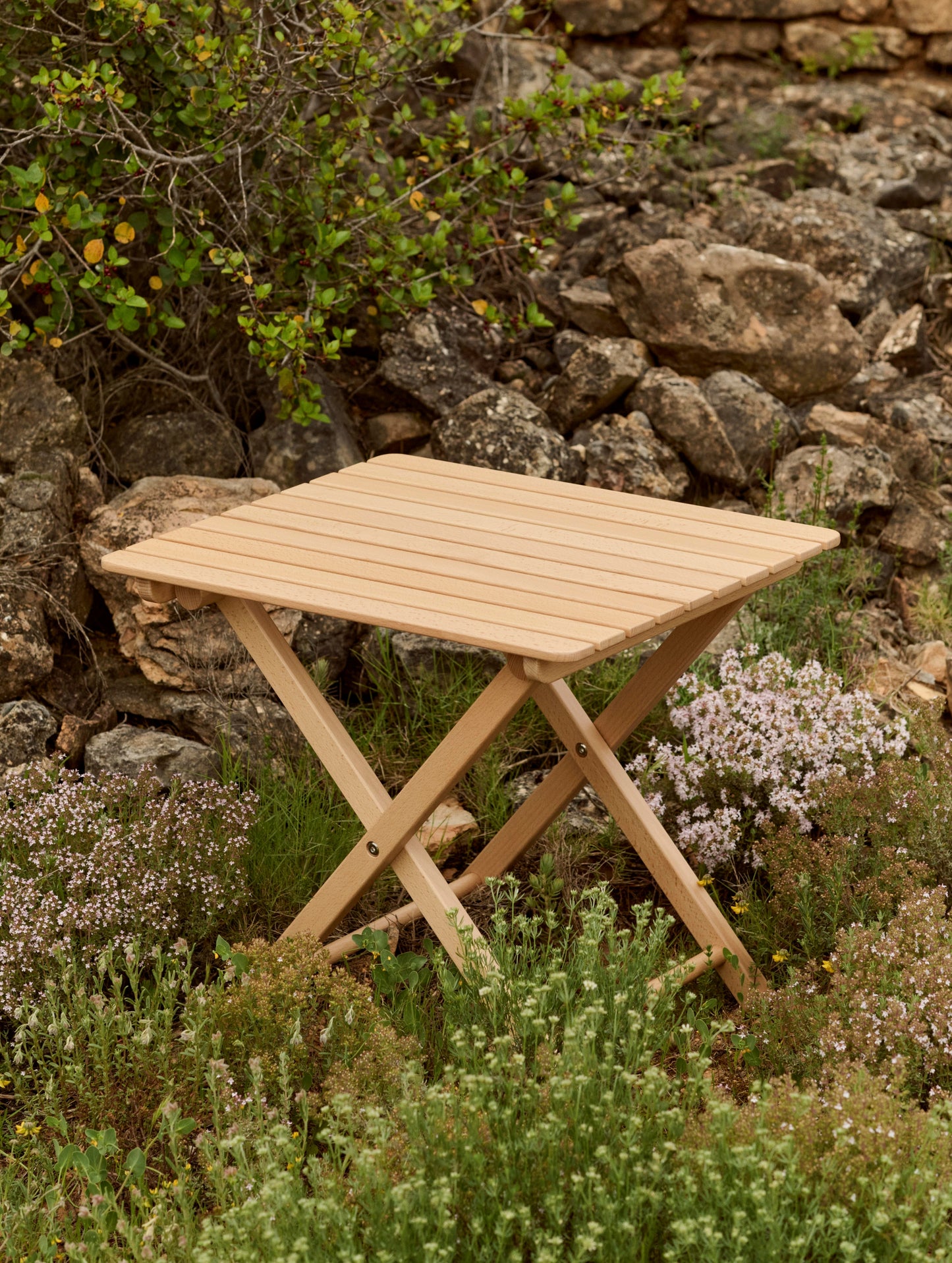 HAY Outdoor Market tuintafel 52x41 cm beuken
