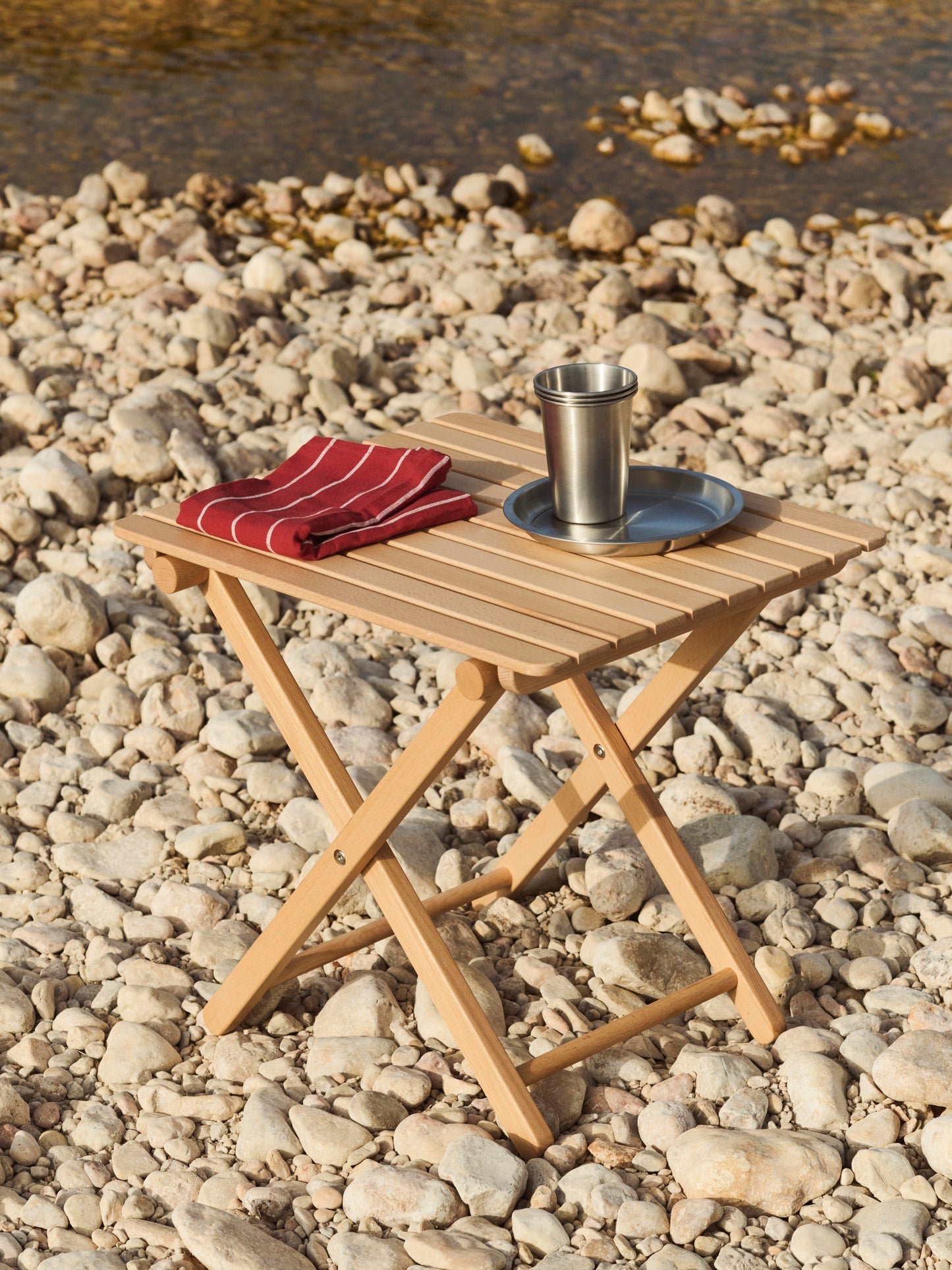 HAY Outdoor Market tuintafel 52x41 cm beuken