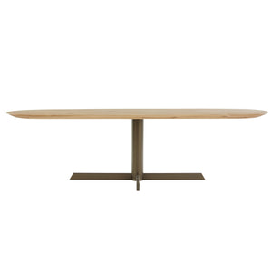 Dyyk Oxx eettafel 260x100 cm Capsule eiken groove anodic brown