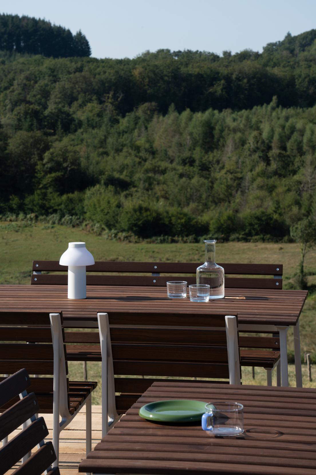 HAY Traverse tuintafel 140x83 cm geolied essen